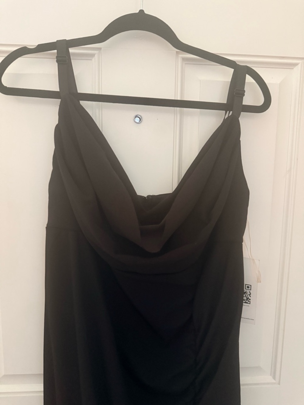 Black Cowl Neck Slip Dress -  Women Dresses Wedding